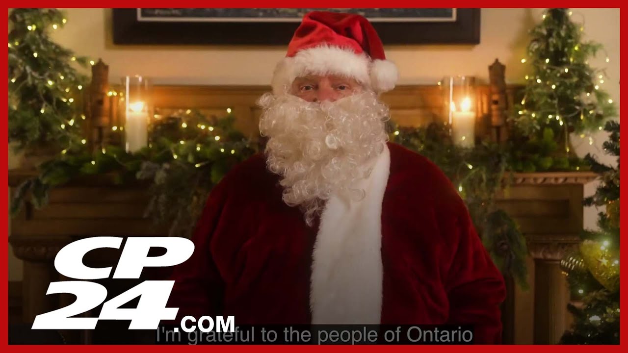 Premier Ford dresses up as Santa Claus for annual Christmas message