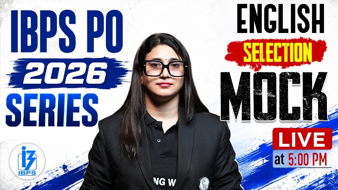 IBPS PO 2026 English Mock Test | Full Length Prelims Mock | Score Booster Session