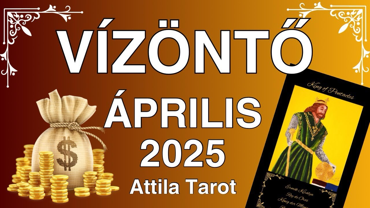 Vízöntő Április 2025 Pénz Karrier Tarot Jóslás Közel a Siker