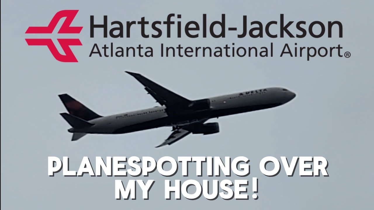 Planespotting OVER MY HOME!! (Planespotting near KATL)