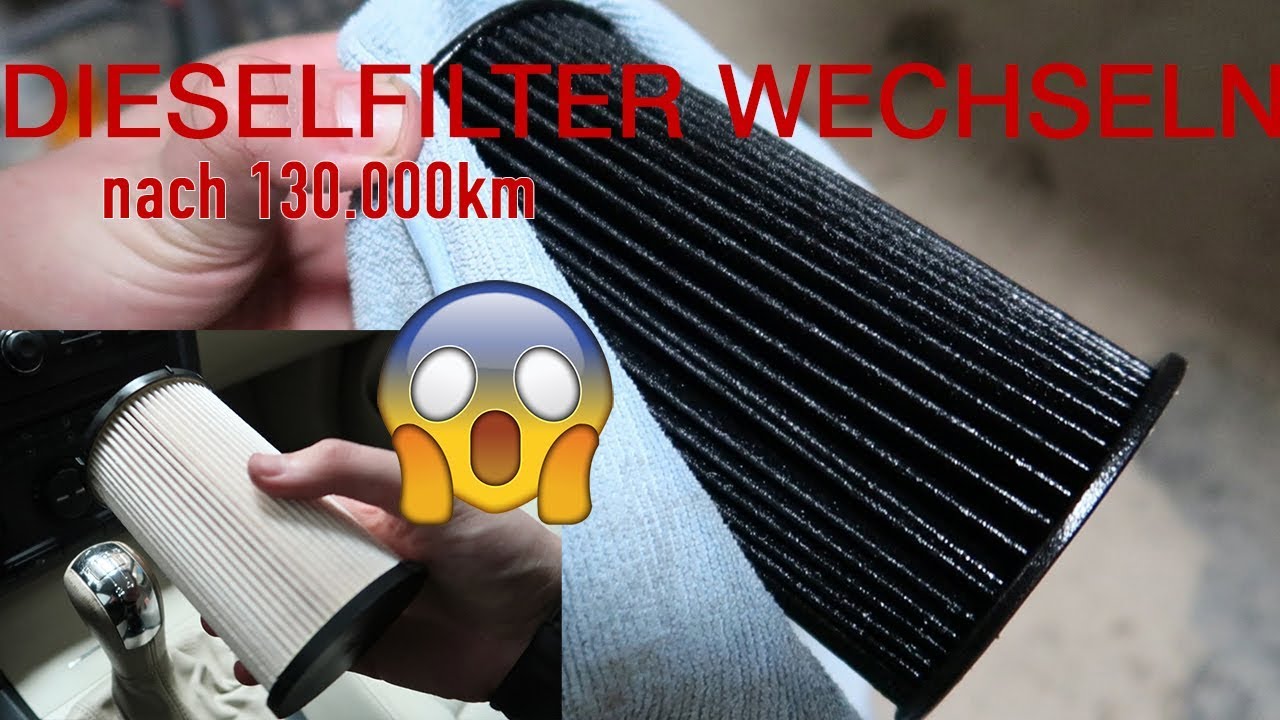 VW/AUDI/SKODA Dieselfilter nach 130 000km wechseln Wie sieht er aus?