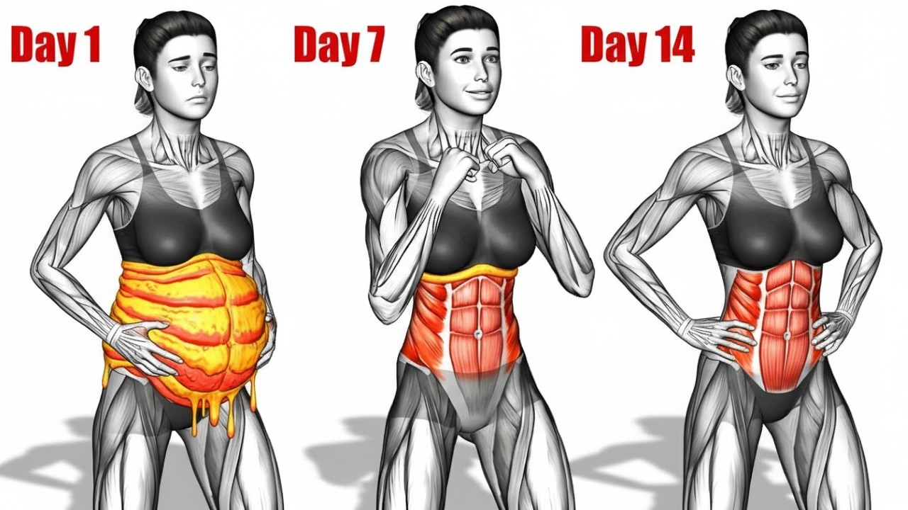 🔥 30-Min Quick Fat Burn Workout for Beginners | Slim Waist in 14 Days