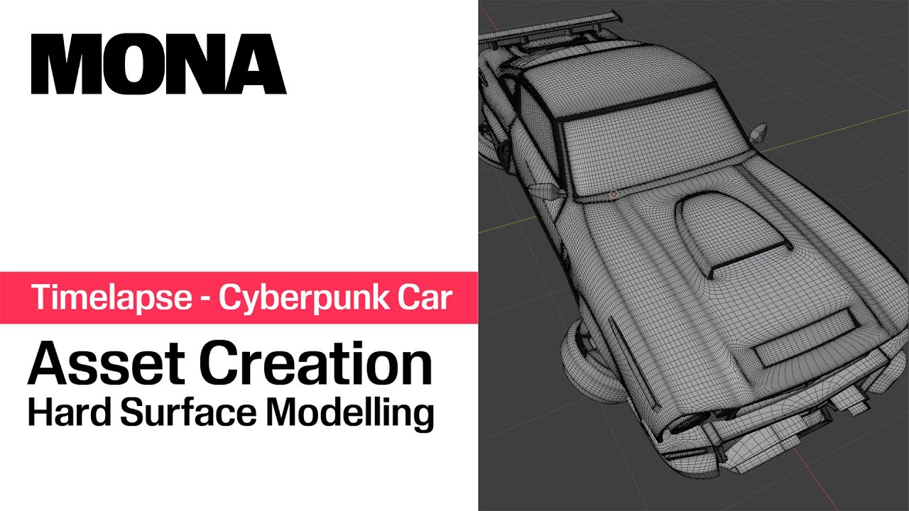 Timelapse | Hard Surface Modelling a Cyberpunk Car