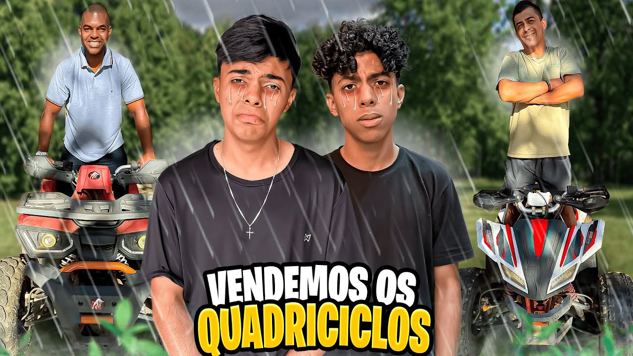 VENDERAM OS QUADRICICLOS 😬😅 “O Estevão e o Gabriel não gostaram nada”