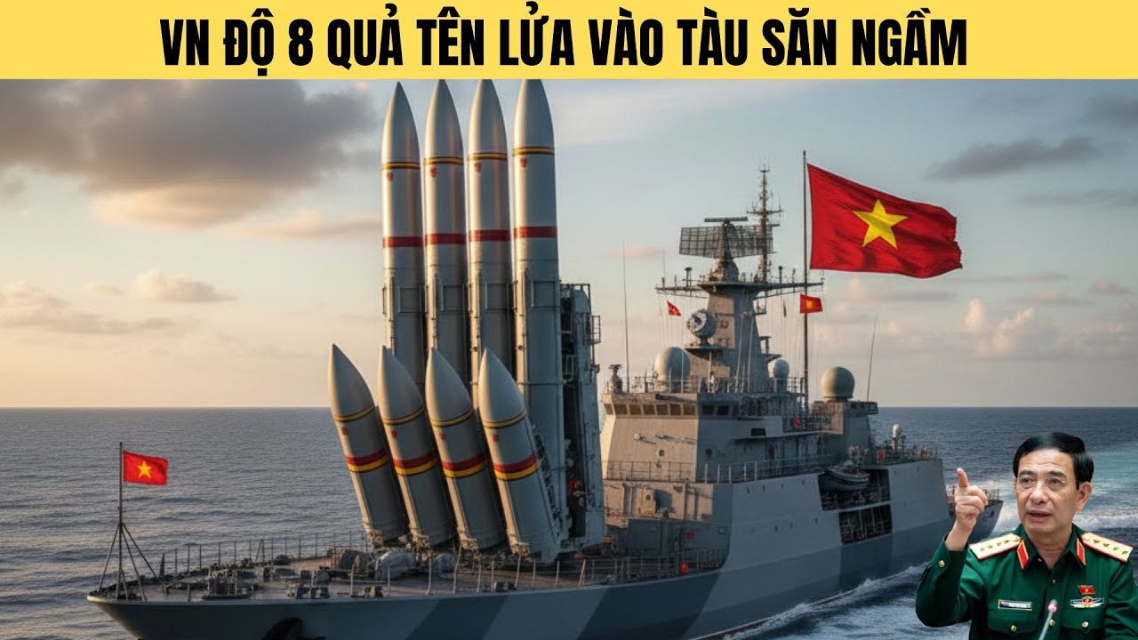 VTV1 gây sốc:Tàu săn ngầm VN độ 8 quả tên lửa diệt hạm 100-300km