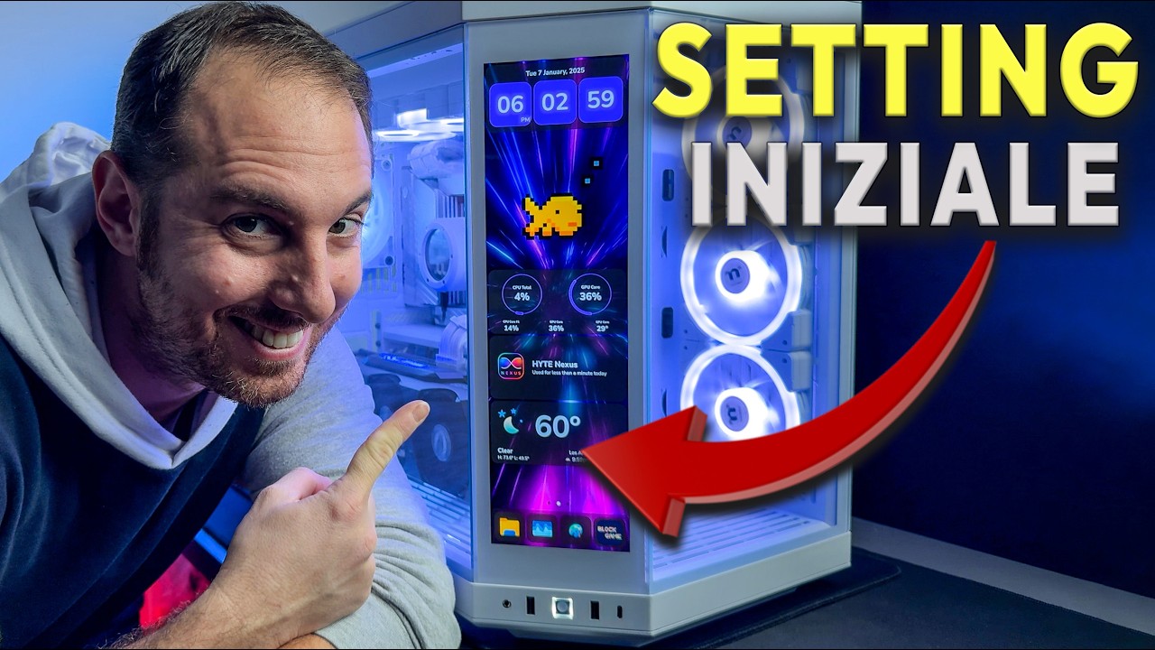 ECCO la Guida ITA al touch screen CONFIGURAZIONE e CALIBRAZIONE INIZIALE | Hyte Y70 Touch