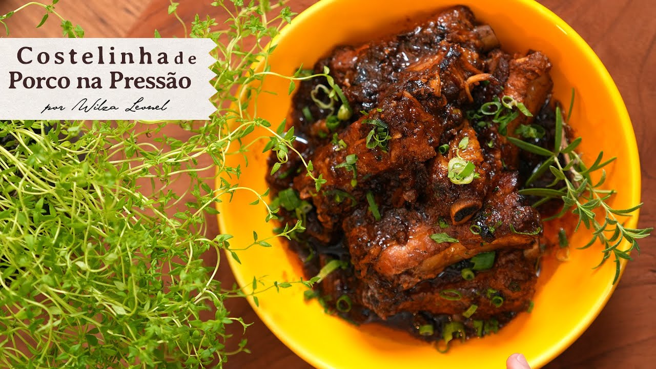 COSTELINHA DE PORCO NA PANELA DE PRESSÃO - Wilza Leonel