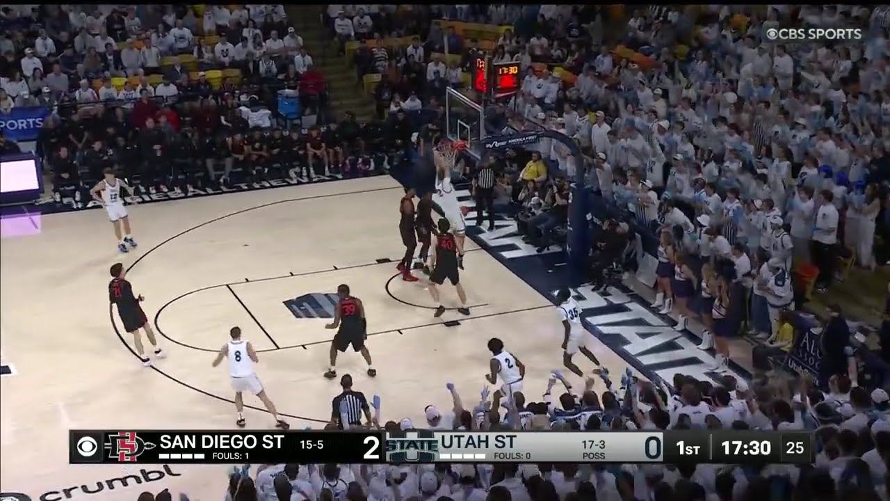 Zach Keller Dunk against San Diego State
