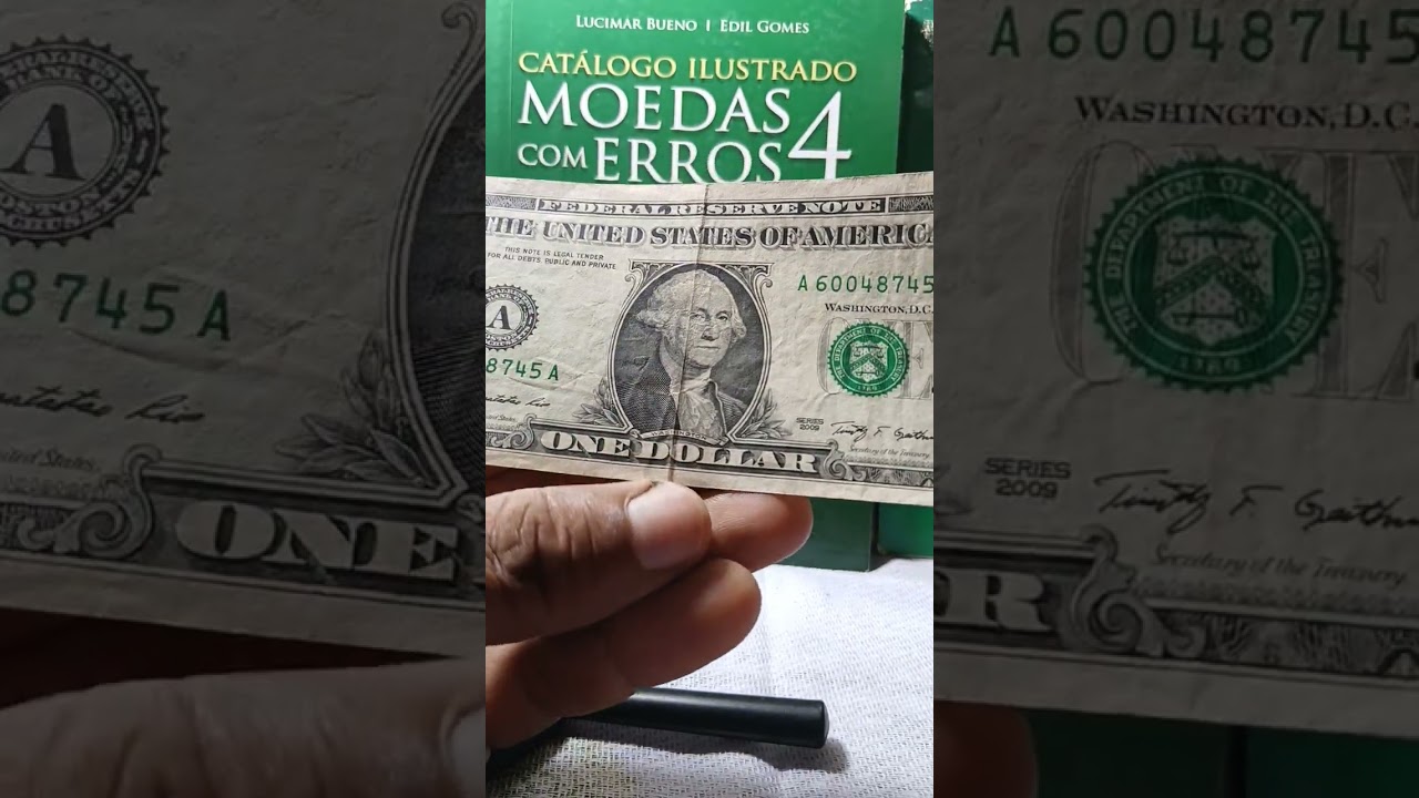 cédula 1 Dollar Americano. 🇺🇸🤑