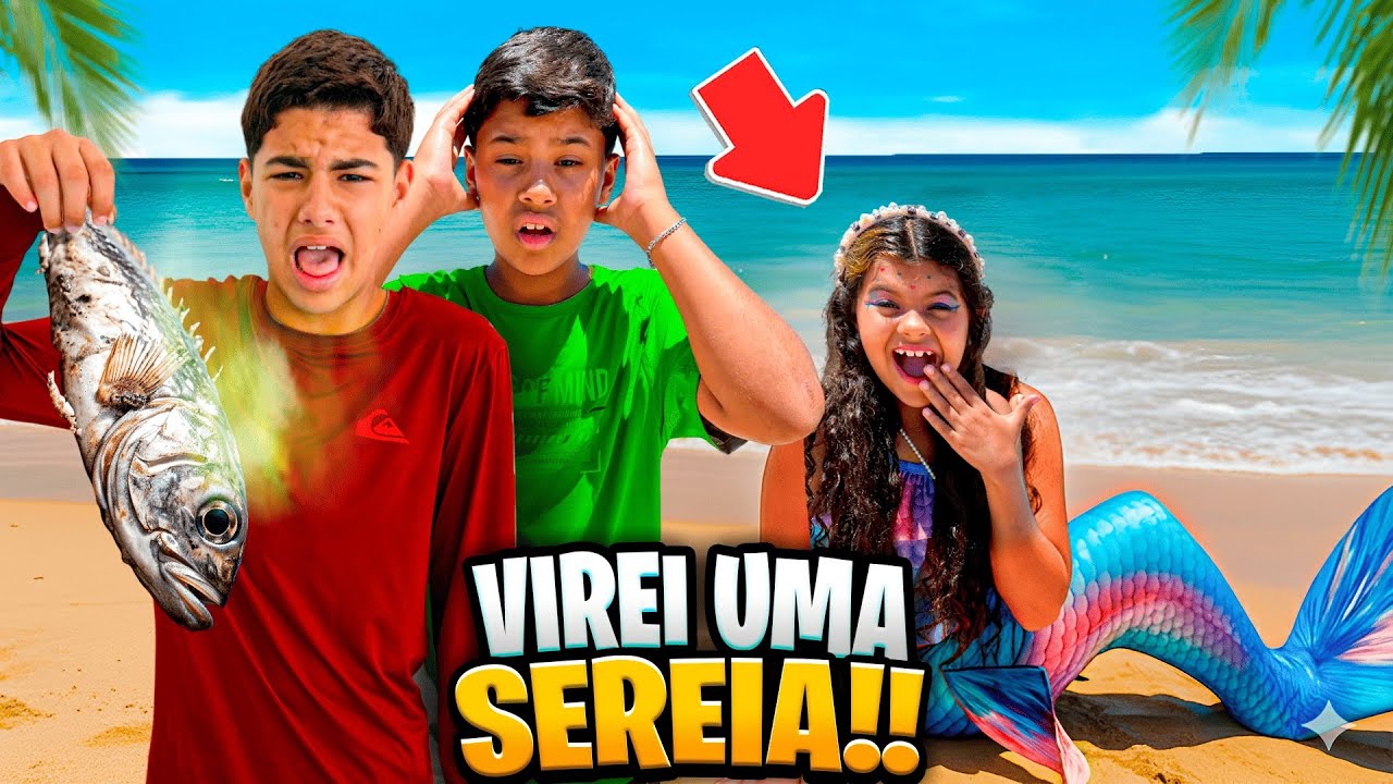 LORENINHA SE TRANSFORMOU EM SEREIA DE VERDADE *Oq faremos agora?🧜‍♀️