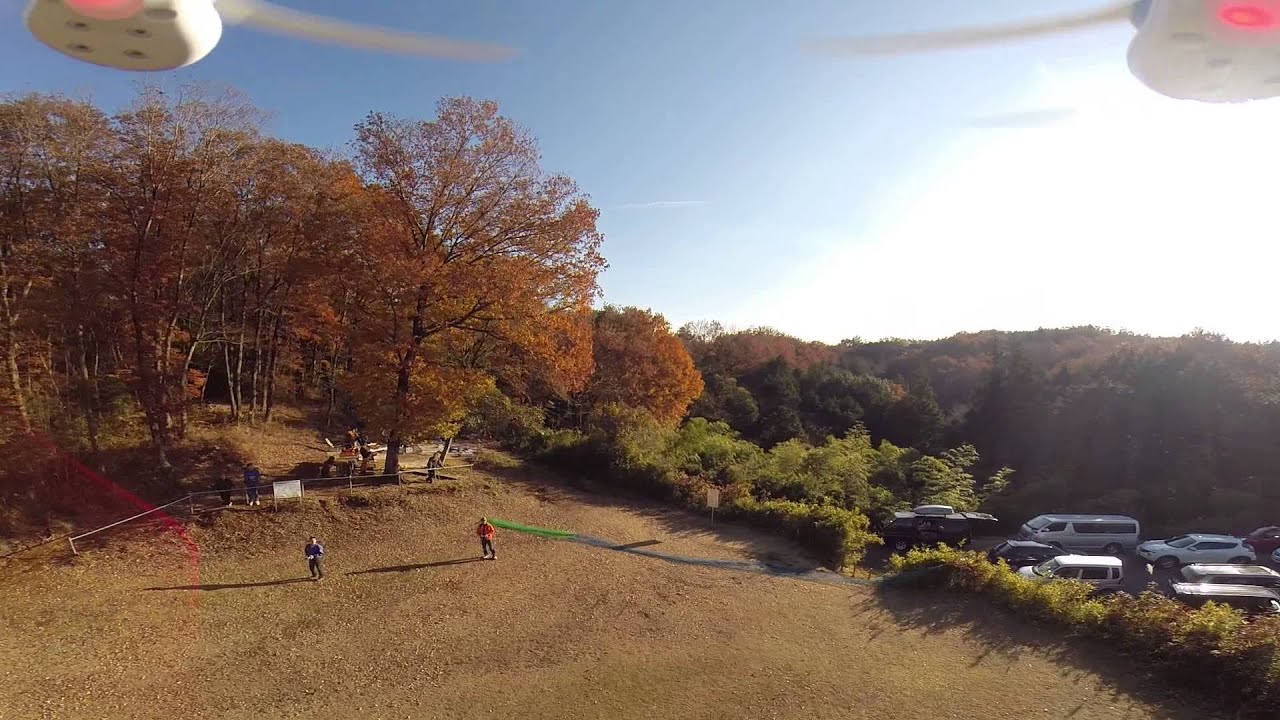 dji Phantom NAZA　V2　空撮　ＯＭＡ飛行場　GOPRO HERO3+ ジンバル付
