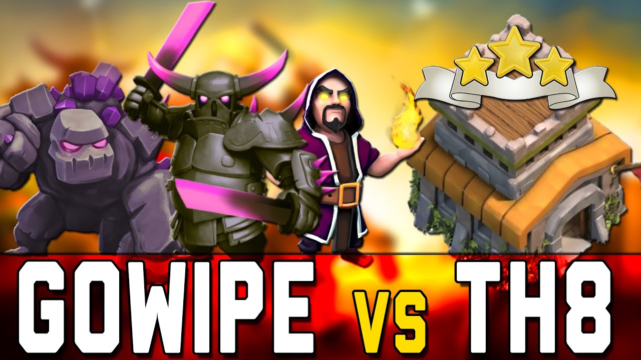CLASH OF CLANS ITA TUTORIAL | STRATEGIA GOWIPE TH8