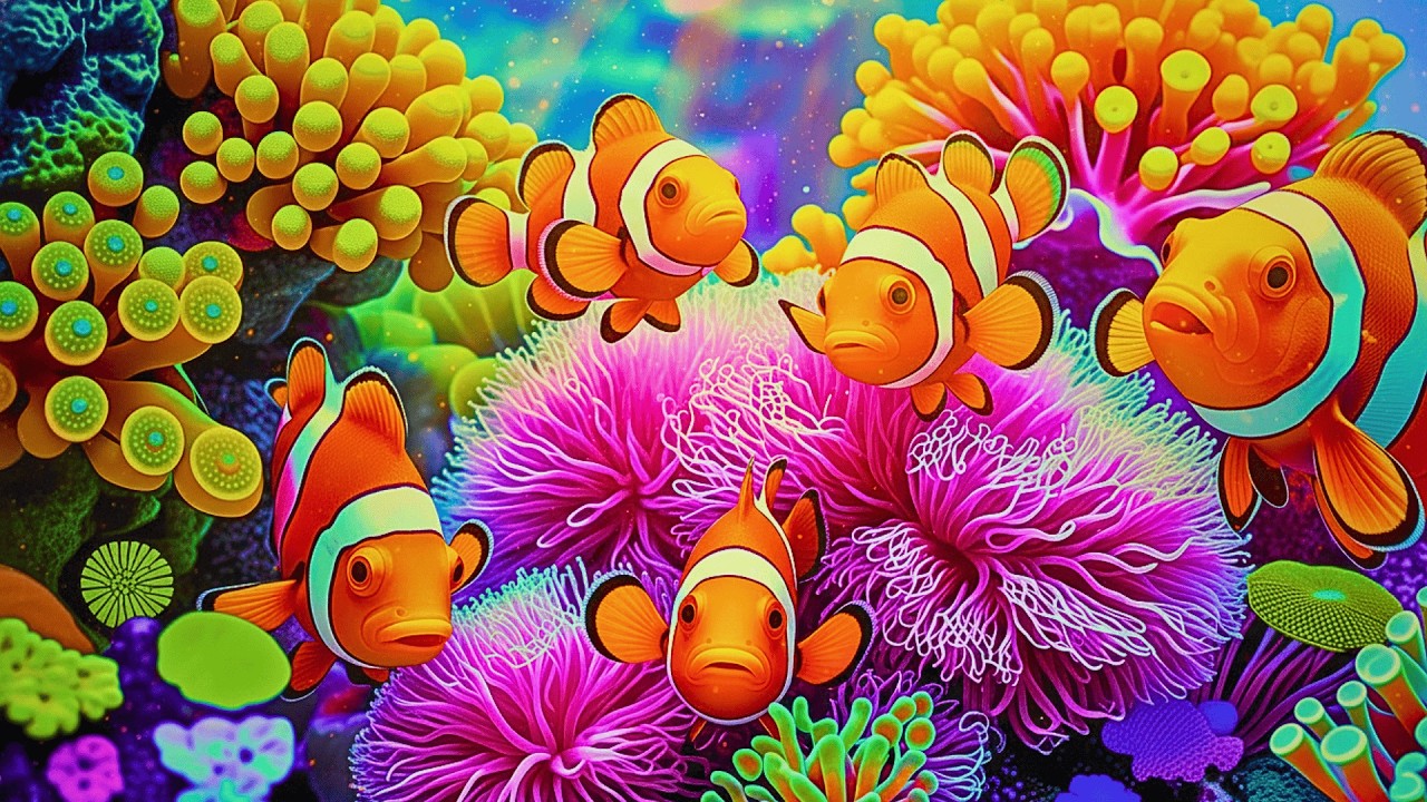 🐠Ocean Wildlife 4K 🌊| Nature Animals Under The Ocean - Light Relaxing Music and stress relief