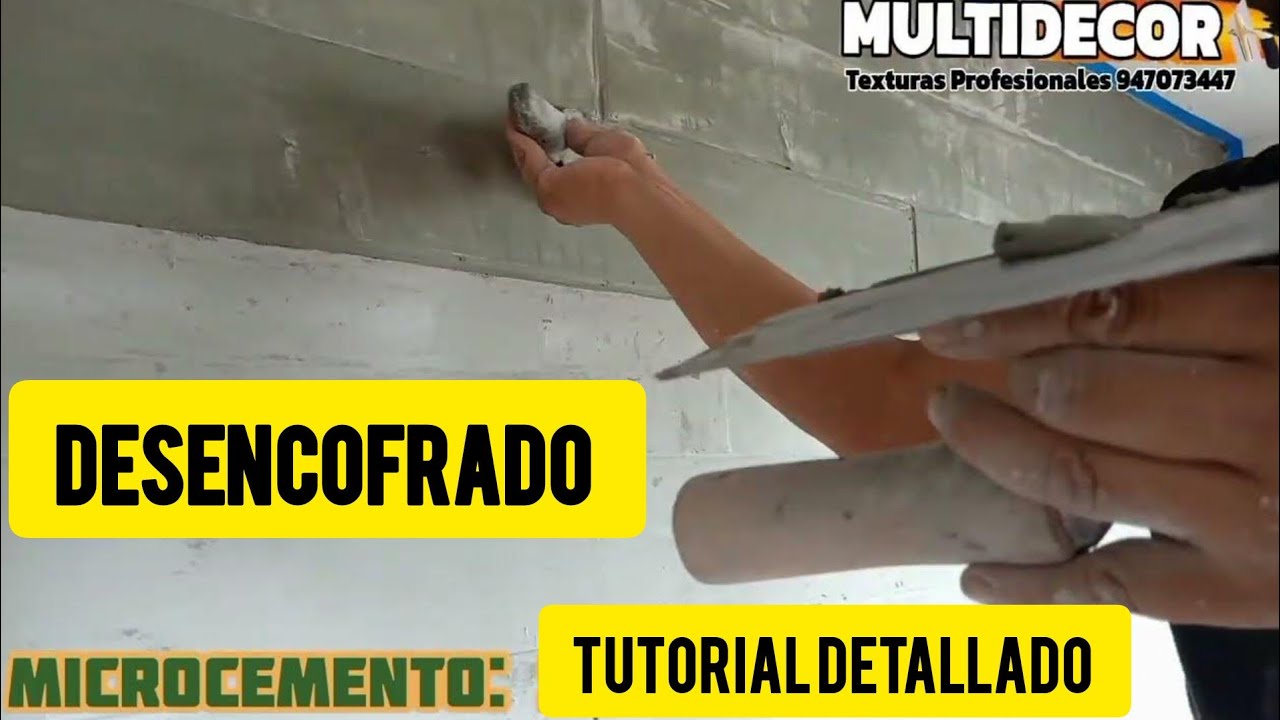 COMO APLICAR MICROCEMENTO DESENCOFRADO ENTABLILLADO LISTONES  TUTORIAL PASO A PASO #tutorial #design