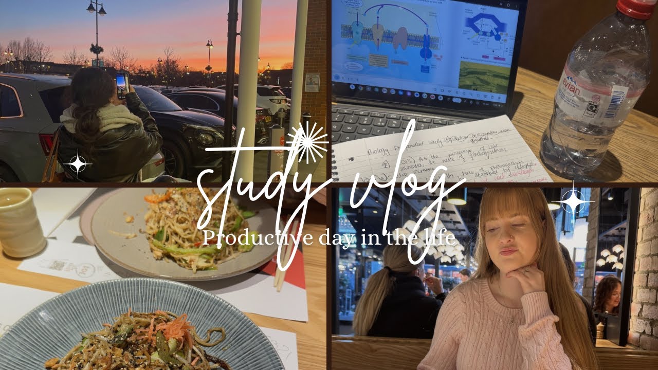 PRODUCTIVE study vlog + meeting up with friends📚💕😛