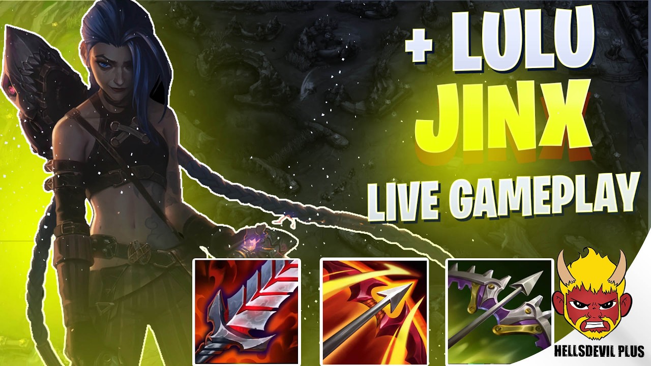 ПУЛЕМЕТ Jinx + Lulu! - Геймплей Wild Rift HellsDevil Plus