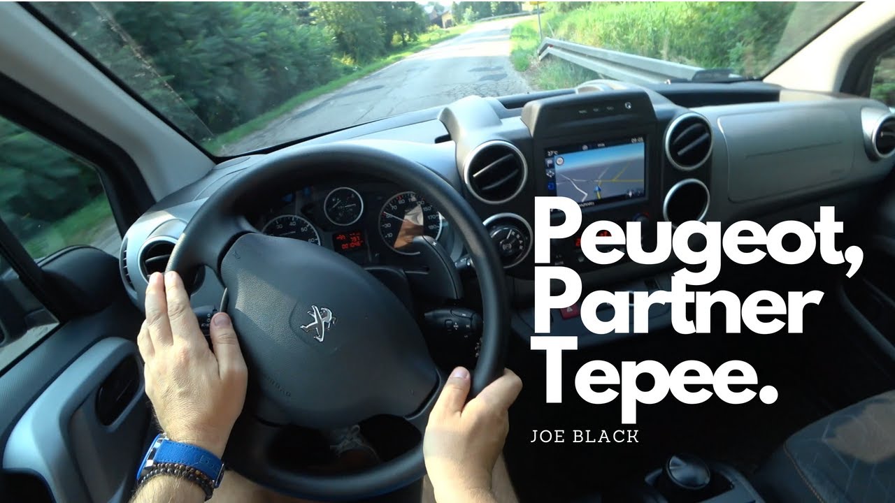 Peugeot Partner Tepee 1,6 BlueHDi 100 HP 4K | POV Test Drive #094 Joe Black