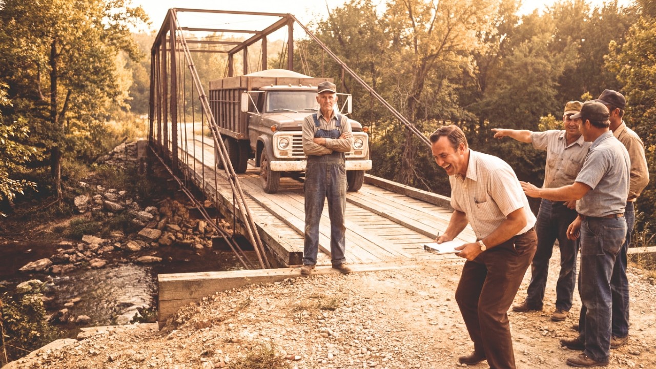 The Engineer Said the Bridge Was Impossible — Then an Old Farmer Built It With Logs and Cable
