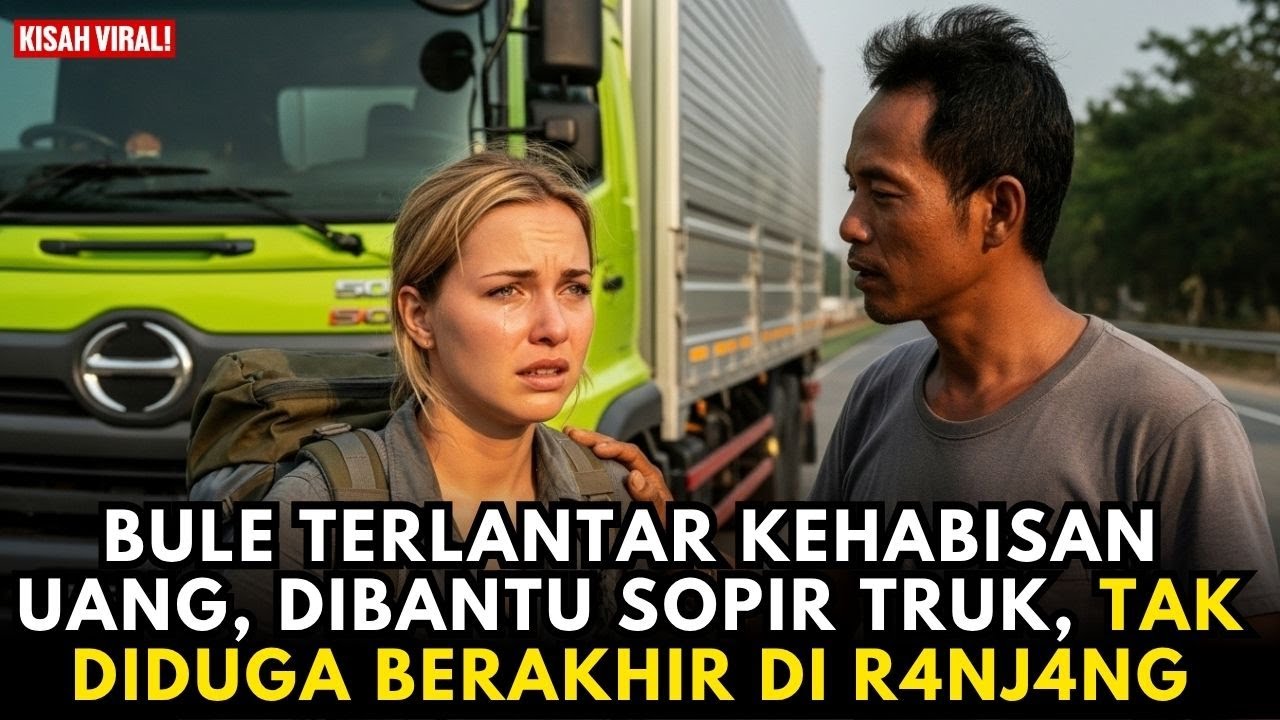 SOPIR TRUK TOLONG BULE YANG TERLANTAR DAN KEHABISAN UANG, TAK DI SANGKA BERKAHIR DI R4NJ4NG