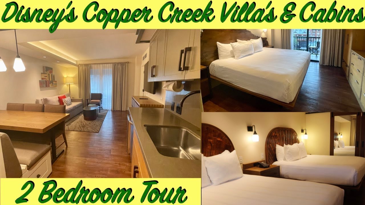 Disney's Copper Creek 2 Bedroom Dedicated Room Tour And Review Room # 5127 Disney Vacation Club