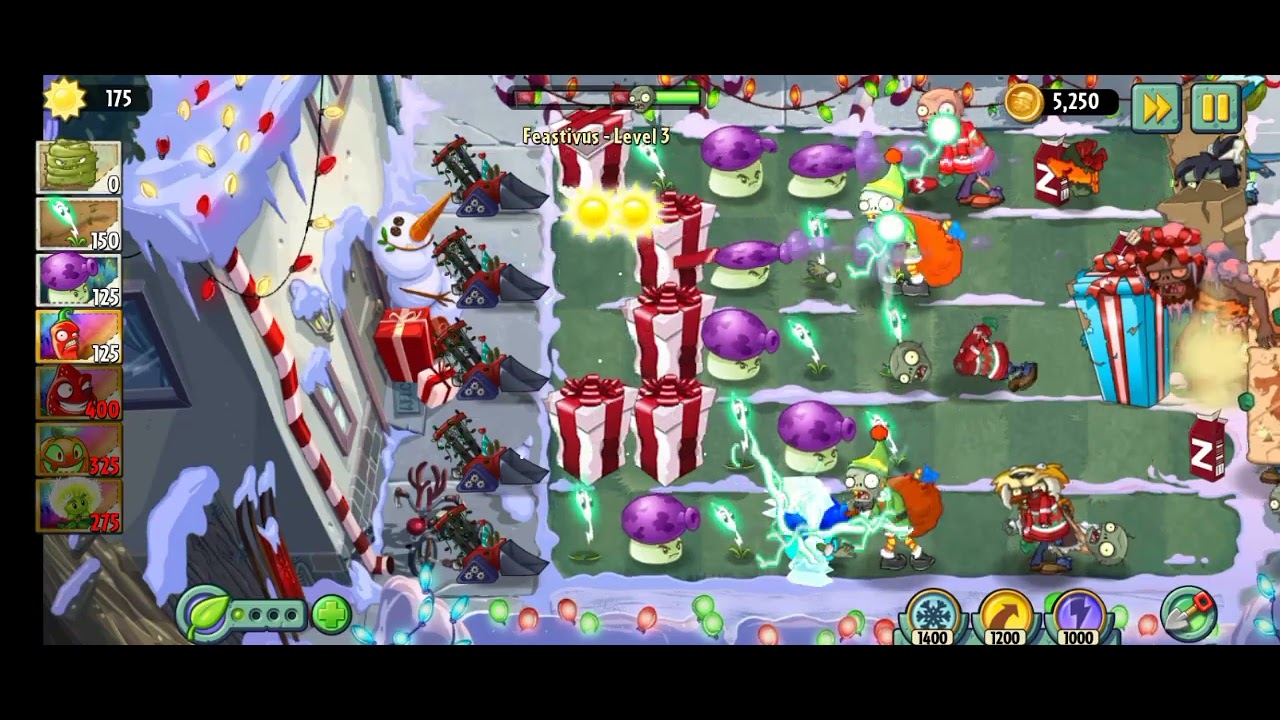 revisting feastivus🎄 2025! lvl 1-3 #pvz2#gameplay#pvzgameplay#christmas