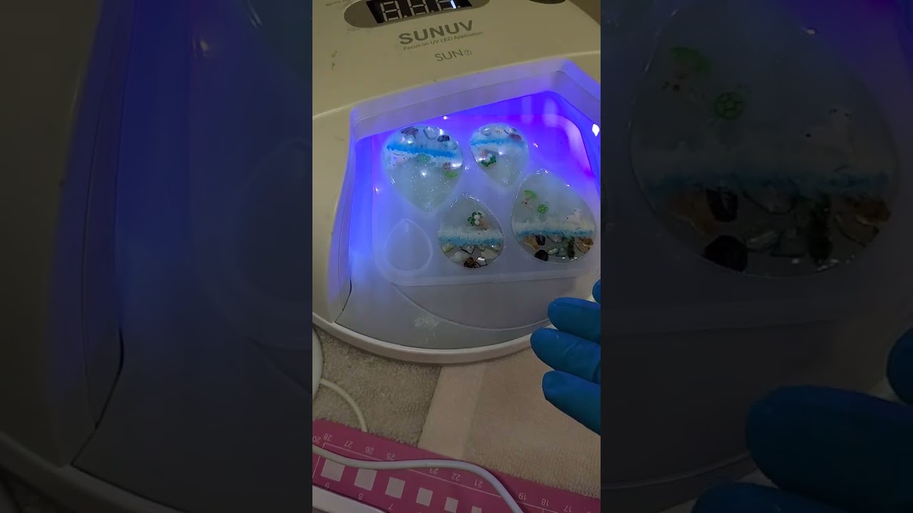 Ocean earrings tutorial,, 🏖️ made from UV resin 