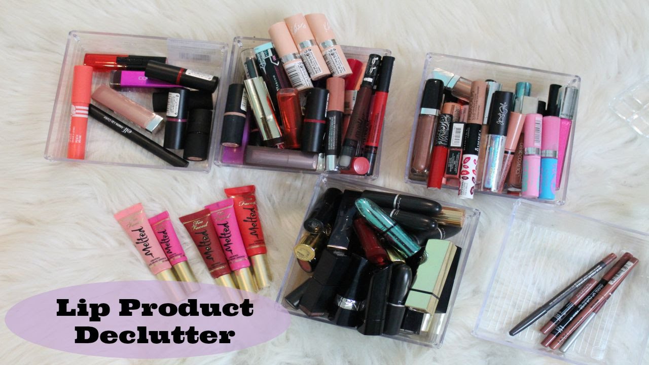 Makeup Declutter 2015: Lip Products