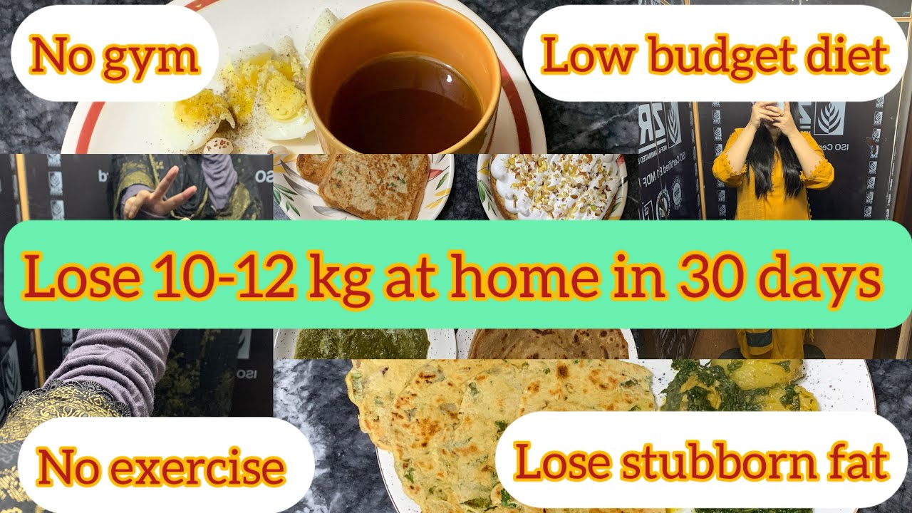 My Weight Loss Journey/How I lose 10-12 kg at home in 30 days/Without Gym /Easy Diet plan 