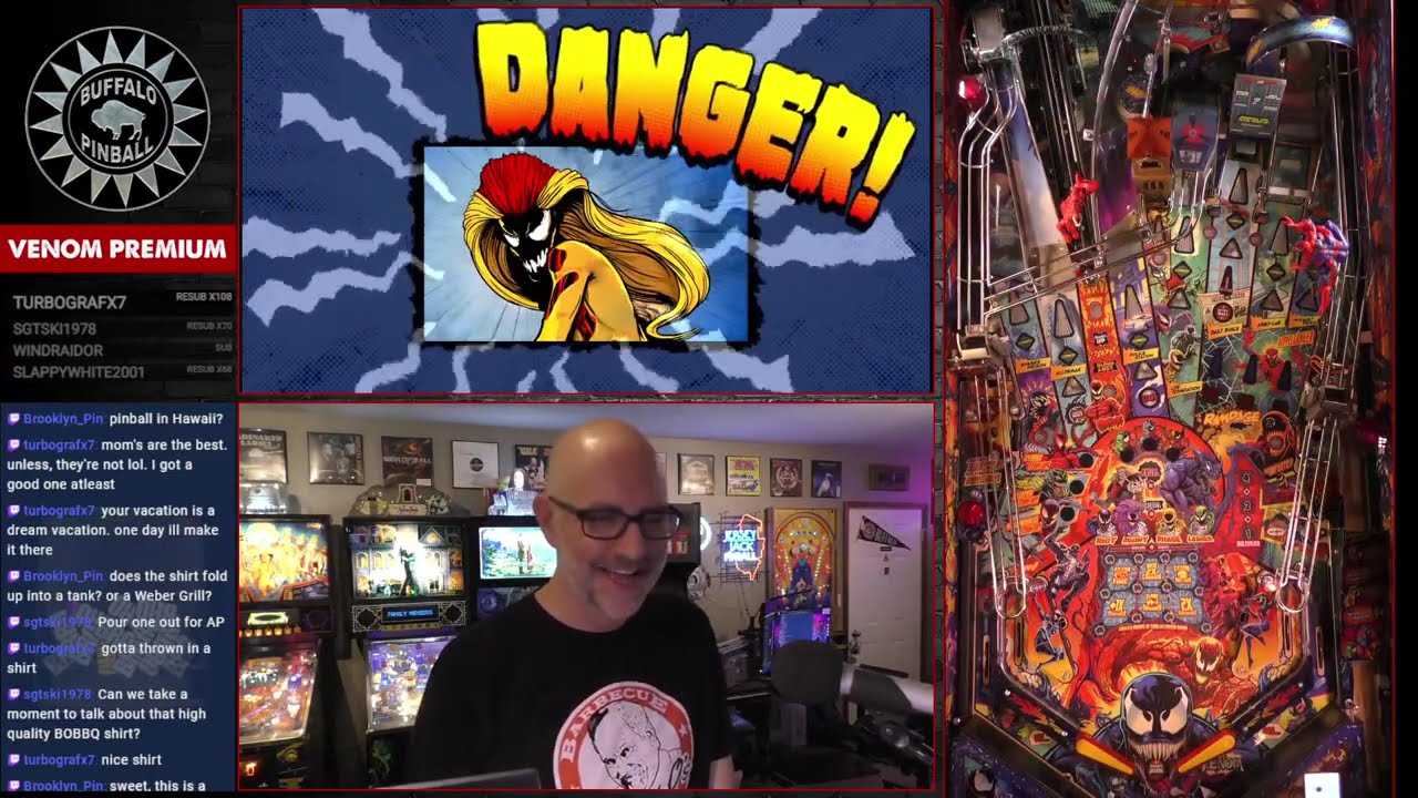 New pin night! Venom Premium Pinball Gameplay w/Kevin