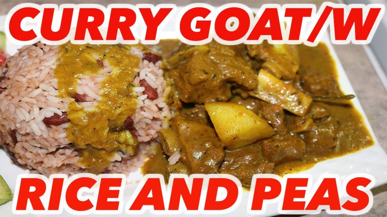 Curry Goat With Rice And Peas Recipe