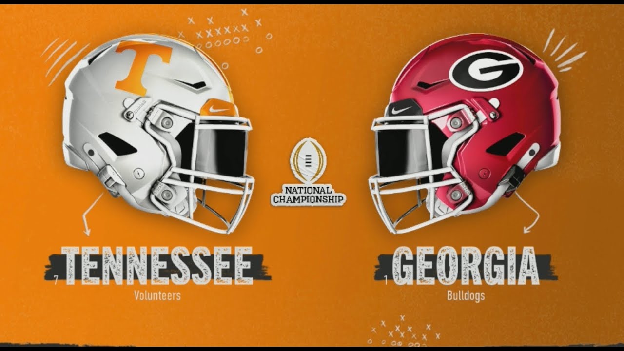 Ea sports College Football TITLE GAME ! Tennessee Vs Georgia