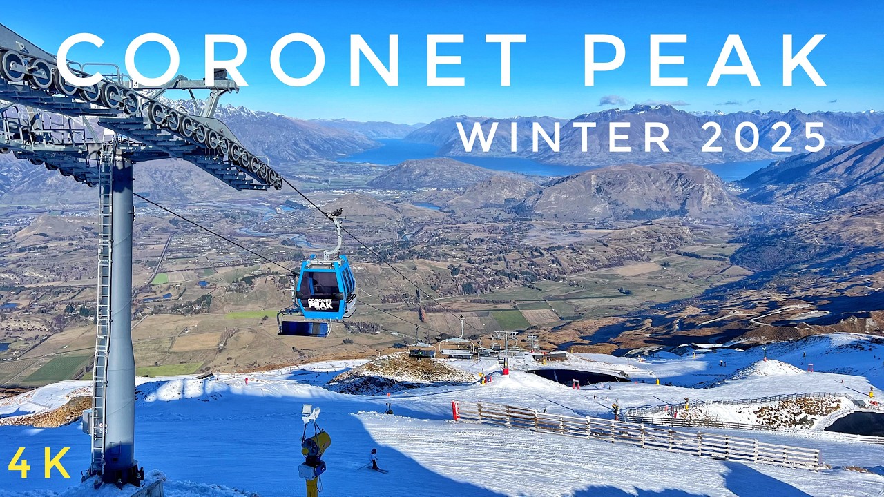 Ultimate Coronet Peak Scenic Drive | Winter 2025 4K Ski Tour | Queenstown New Zealand Driving Tour