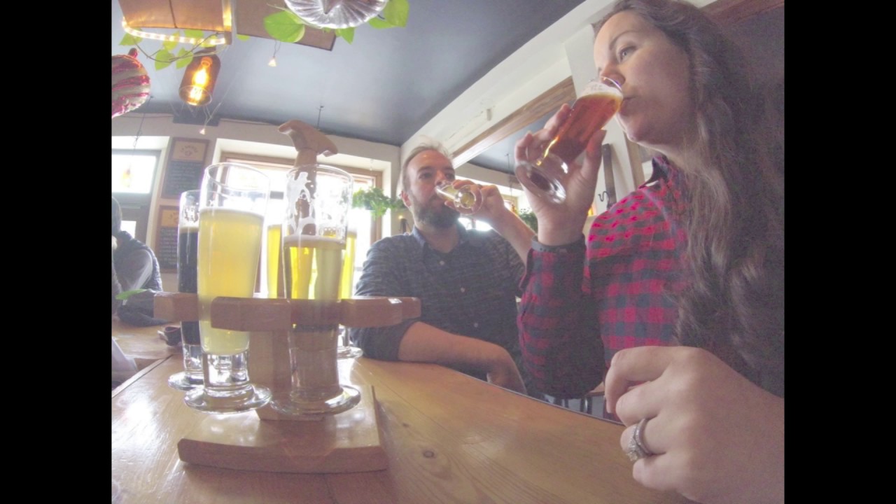 Drinking Craft Beer at La Barberie, Qu&eacute;bec City