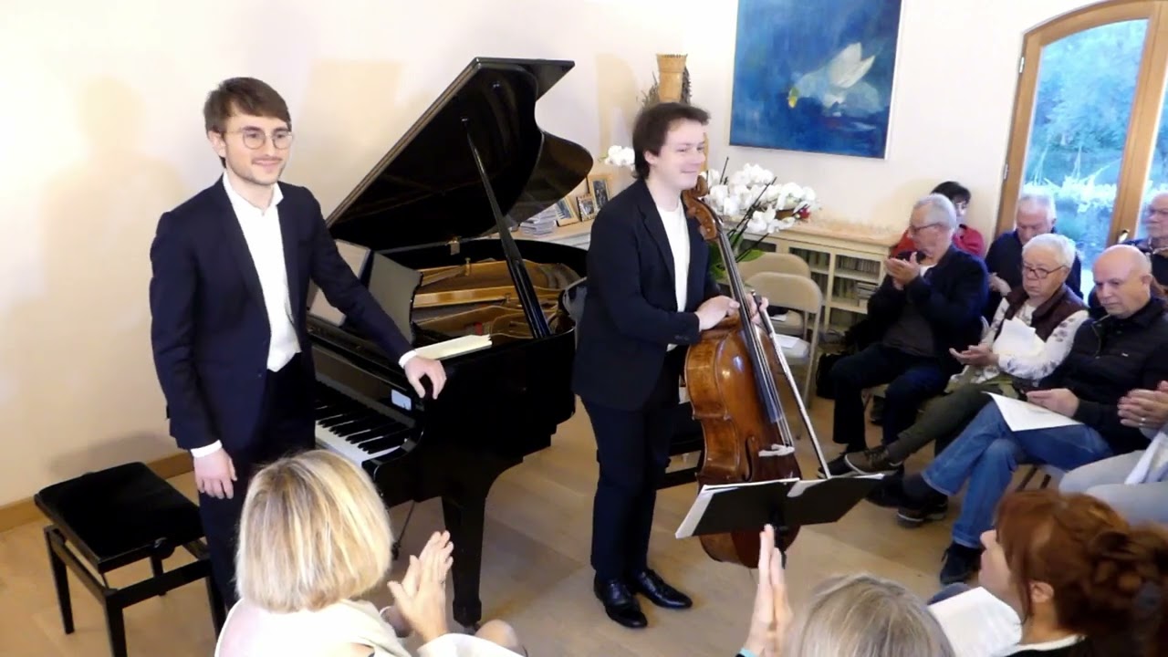 Yan Levionnois violoncelle et Guillome Ballom piano à La Mélodieuse 24 Nov. 2024