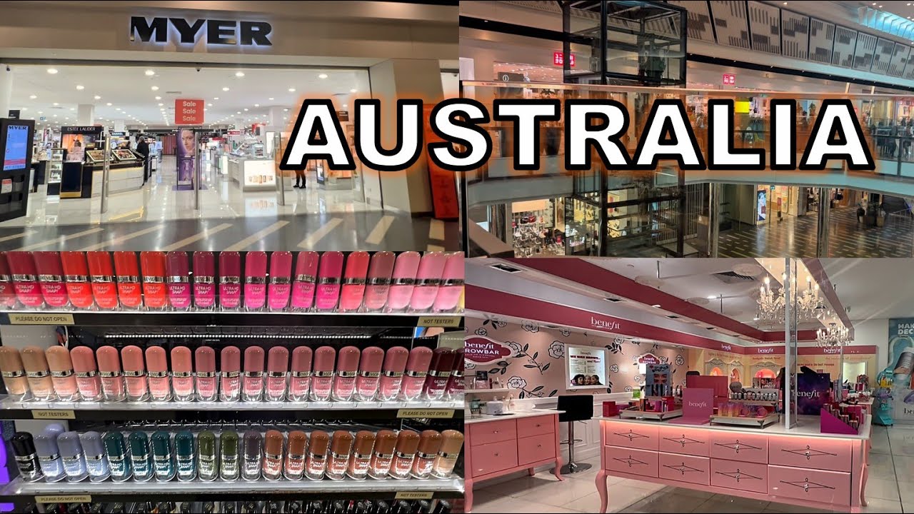 Beauty and Cosmetics Full 4K tour | MYER Australia - Shopping Center.