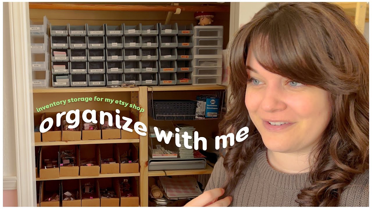 Inventory Storage Makeover! Tips & Tricks for Etsy Shop Inventory Organization