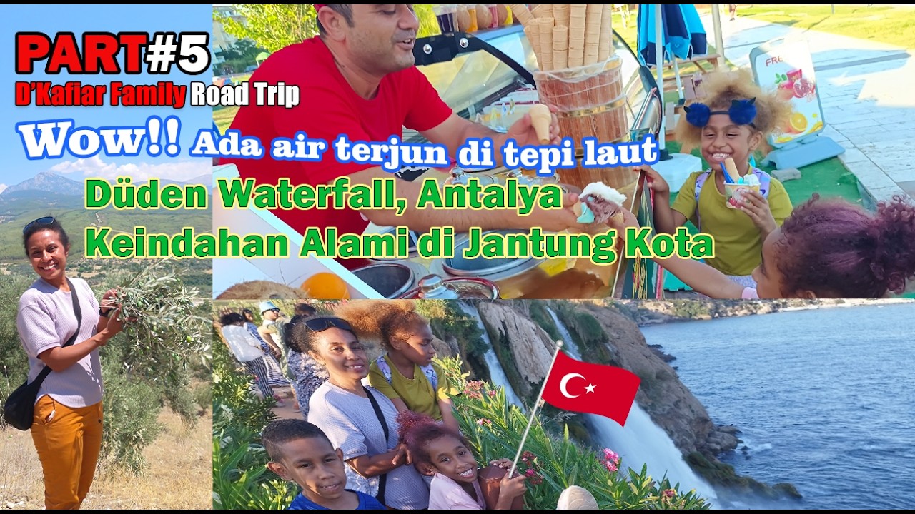 Family Road Trip to Turkey Part 5 - Mengemudi ke kota Antalya untuk lihat Air Terjun Duden.