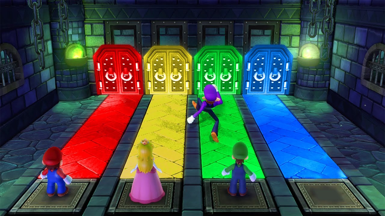 Mario Party 10 MiniGames - Luigi Vs Mario Vs Yoshi Vs Waluigi (Master Cpu)