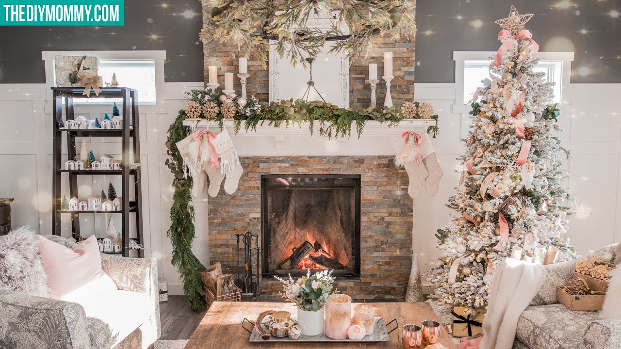 ROMANTIC CHRISTMAS LIVING ROOM TOUR