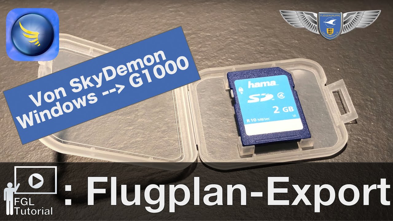 FGL Tutorial: G1000 Einlesen Flugplan aus SkyDemon Windows