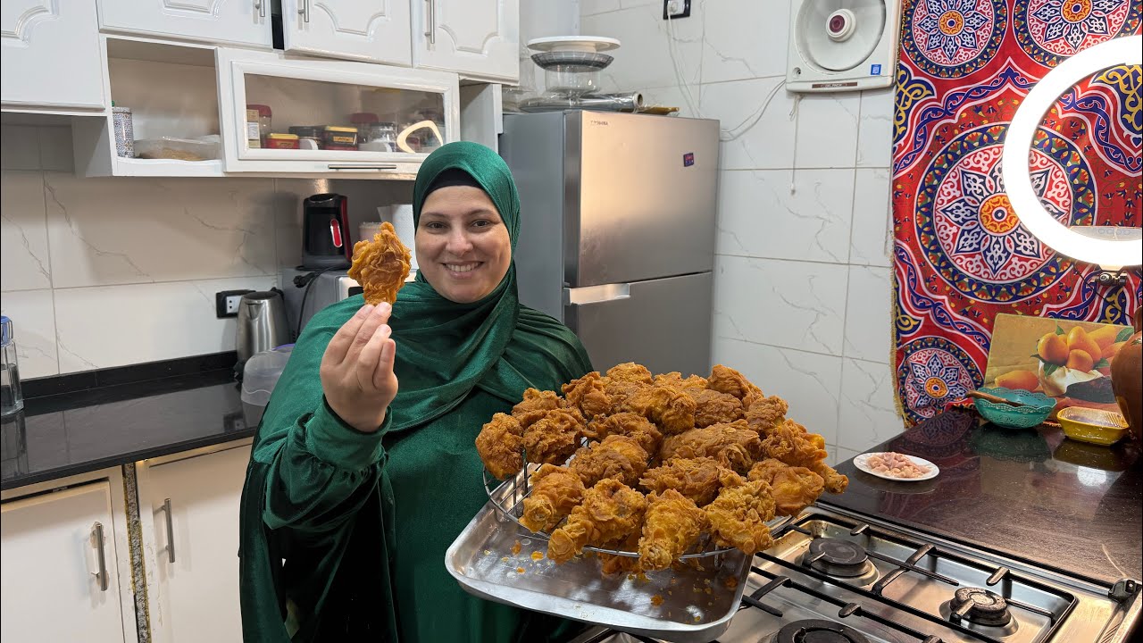 كان لازم أعمل لأخت جوزي كده قبل مترجع 🏡 بيتها أكلتها أكل مطاعم ورد فعلهم فرحني #كنتاكي##رز_الريزو#