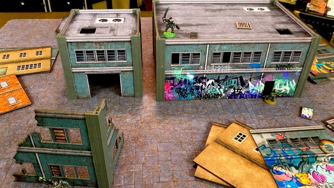 Modular Urban Terrain for Miniature Wargaming and Tabletop RPGs