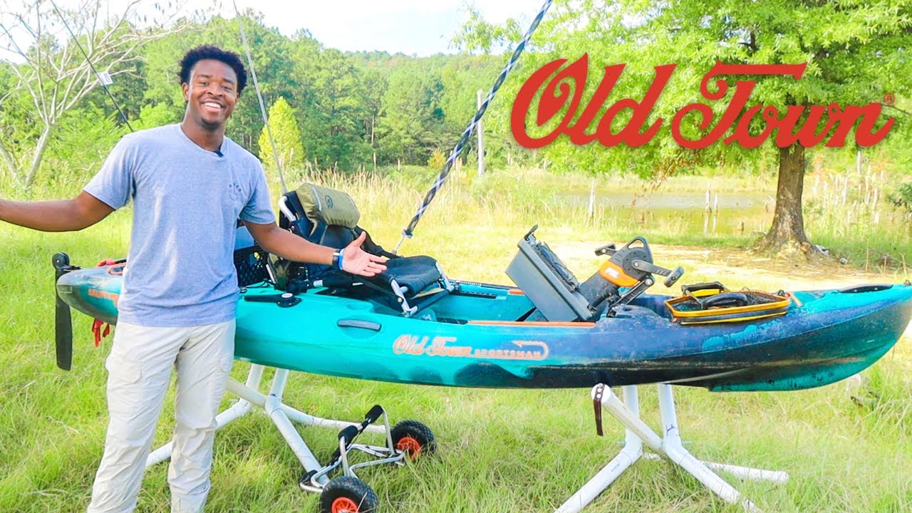 My OLD TOWN Kayak Setup For Fishing Ponds (OLD TOWN Salty PDL 120)