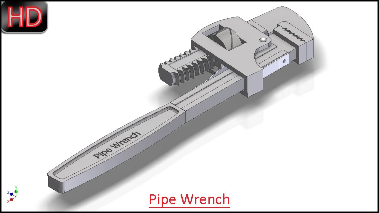 Pipe Wrench (Autodesk Inventor Tutorial)