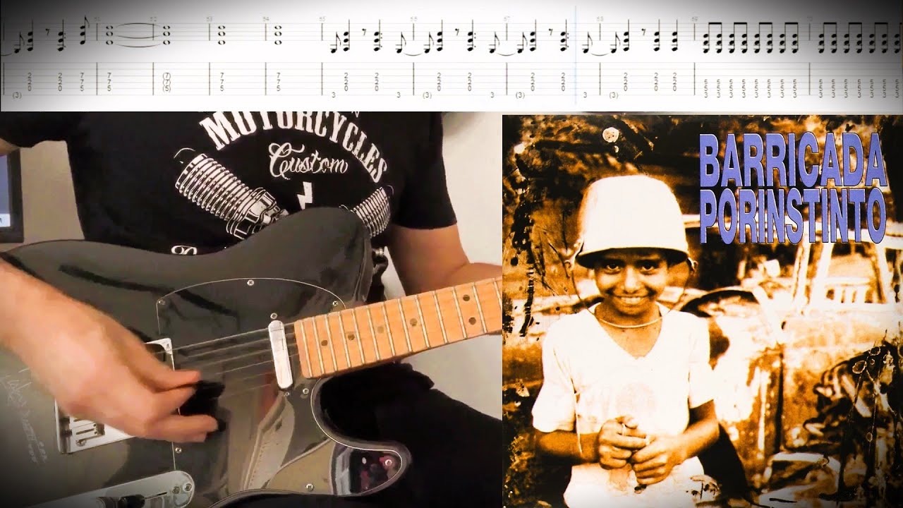 Raúl Zeta - En blanco y negro TAB guitar cover (BARRICADA)