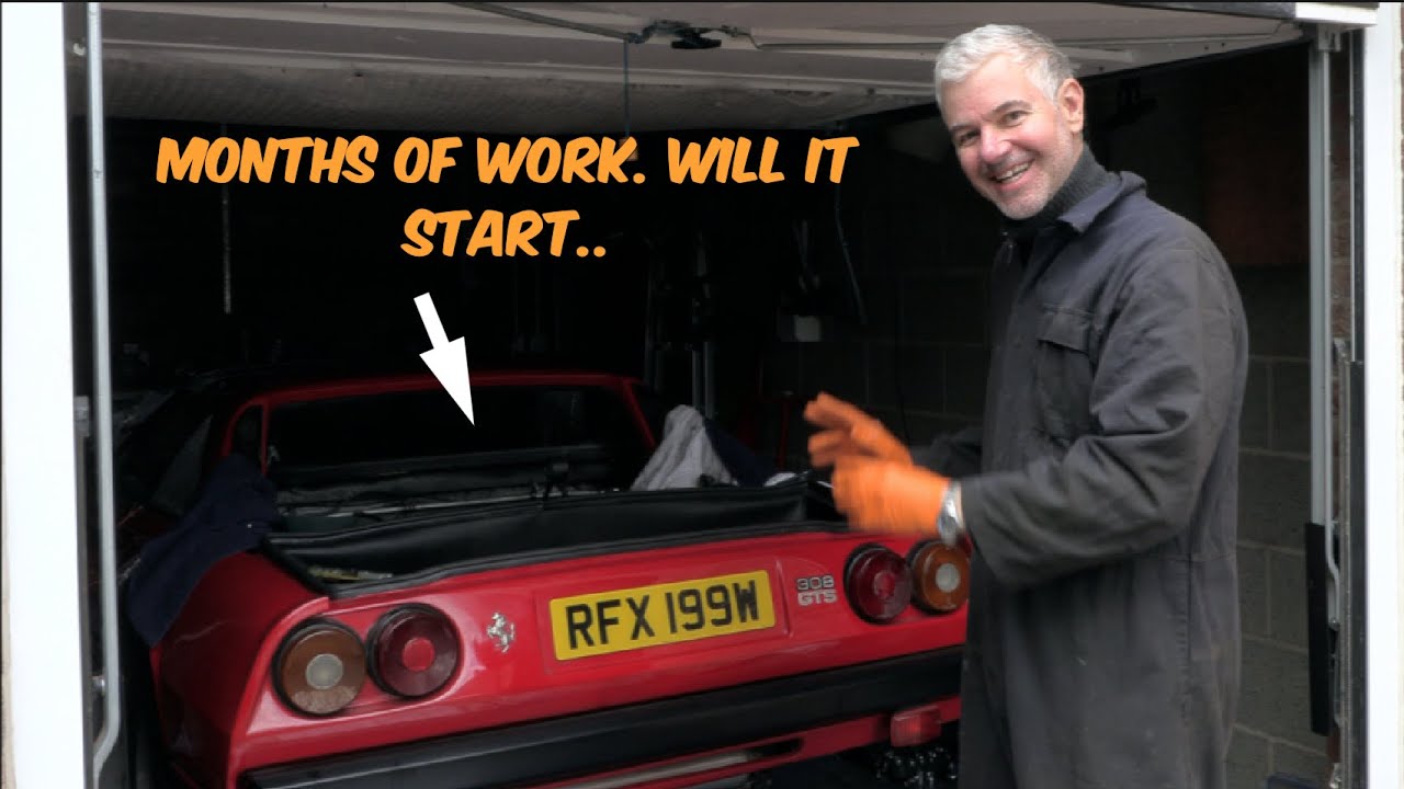 Ham Fisted Home Mechanic 'Rebuilds' Ferrari V8 In a Single Garage