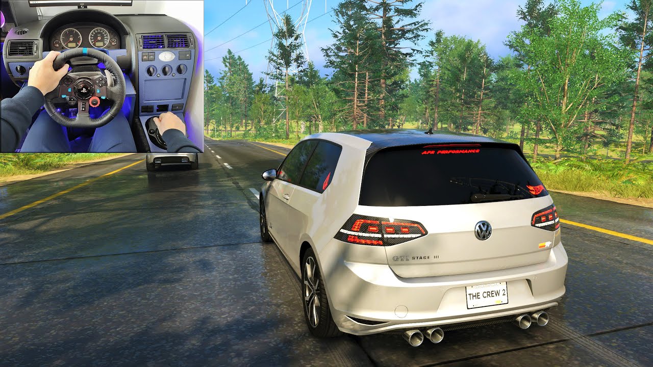 Volkswagen Golf GTI The Crew 2 - Cockpit Car Simulator Gameplay