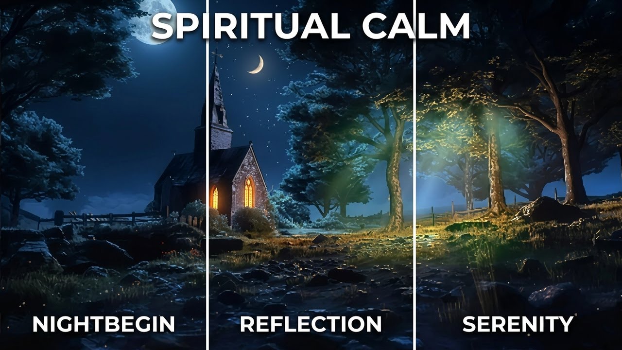 Cozy Cabin Night 🏚️ Spiritual Piano Music for Ramadan & Suhoor | Forest Sounds