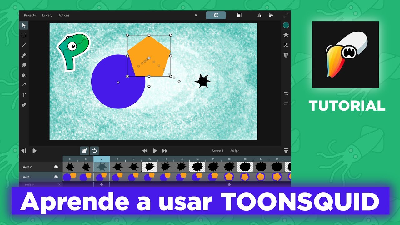 Aprende a animar desde cero con TOONSQUID 🦑 Tutorial Animación