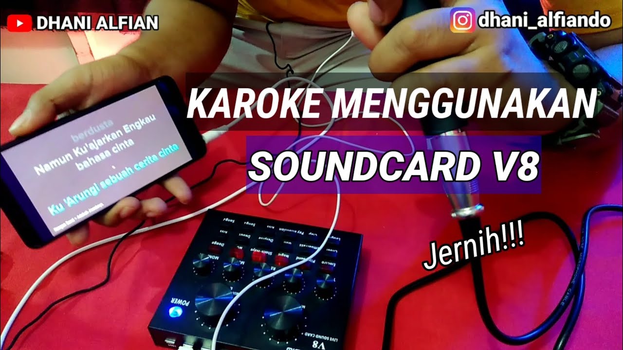 KAROKE MENGGUNAKAN SOUNDCARD V8